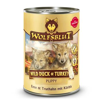 WOLFSBLUT, Wet Food (dåse), Wild Duck & Turkey, Puppy 395 gr.